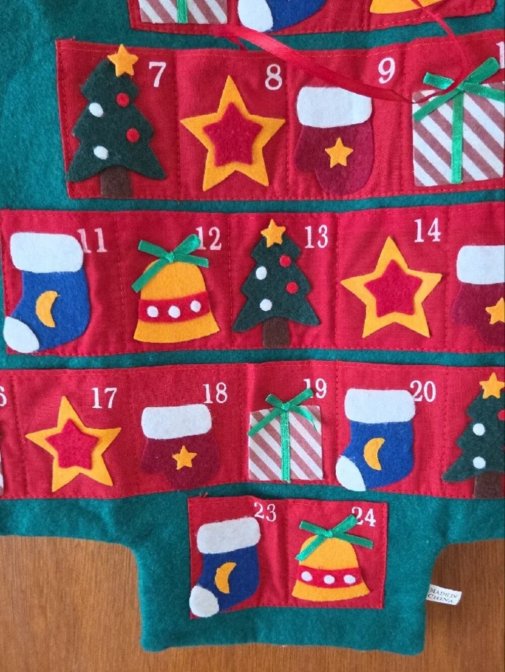 Felt Christmas Tree Advent Calendar